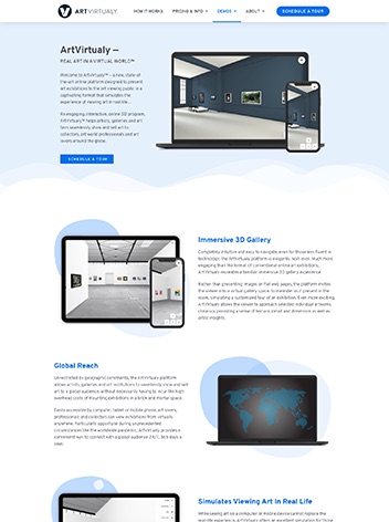 ArtVirtualy — virtual 3D gallery platform
