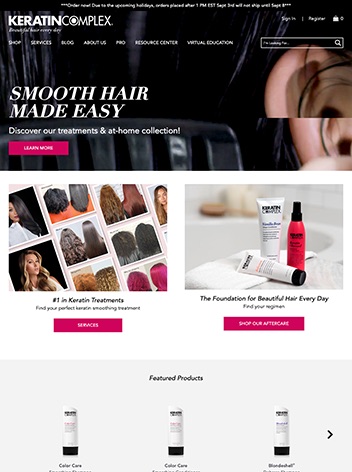 Keratin Complex — haircare storefront