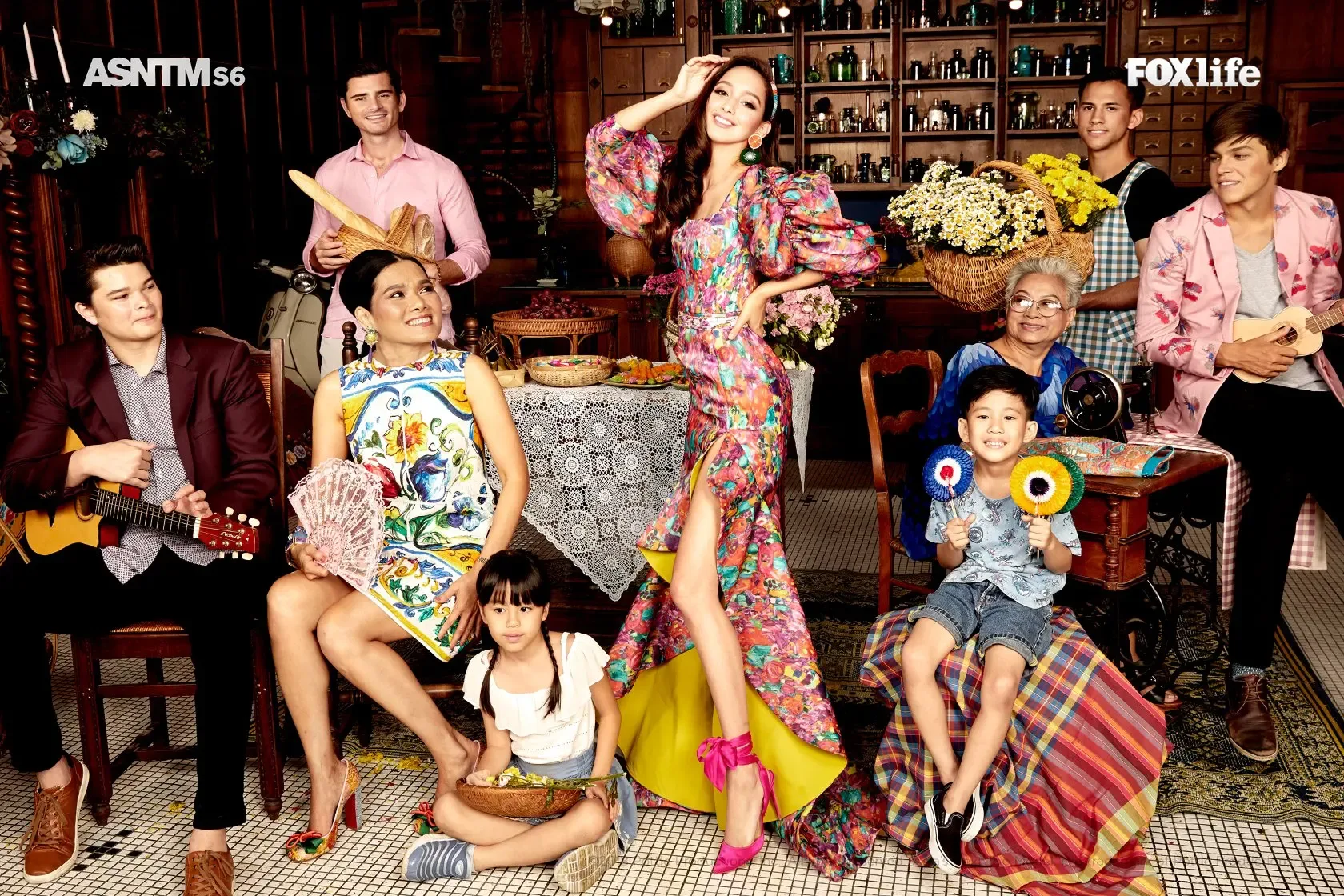 Panel and contestants on Asia's Next Top Model