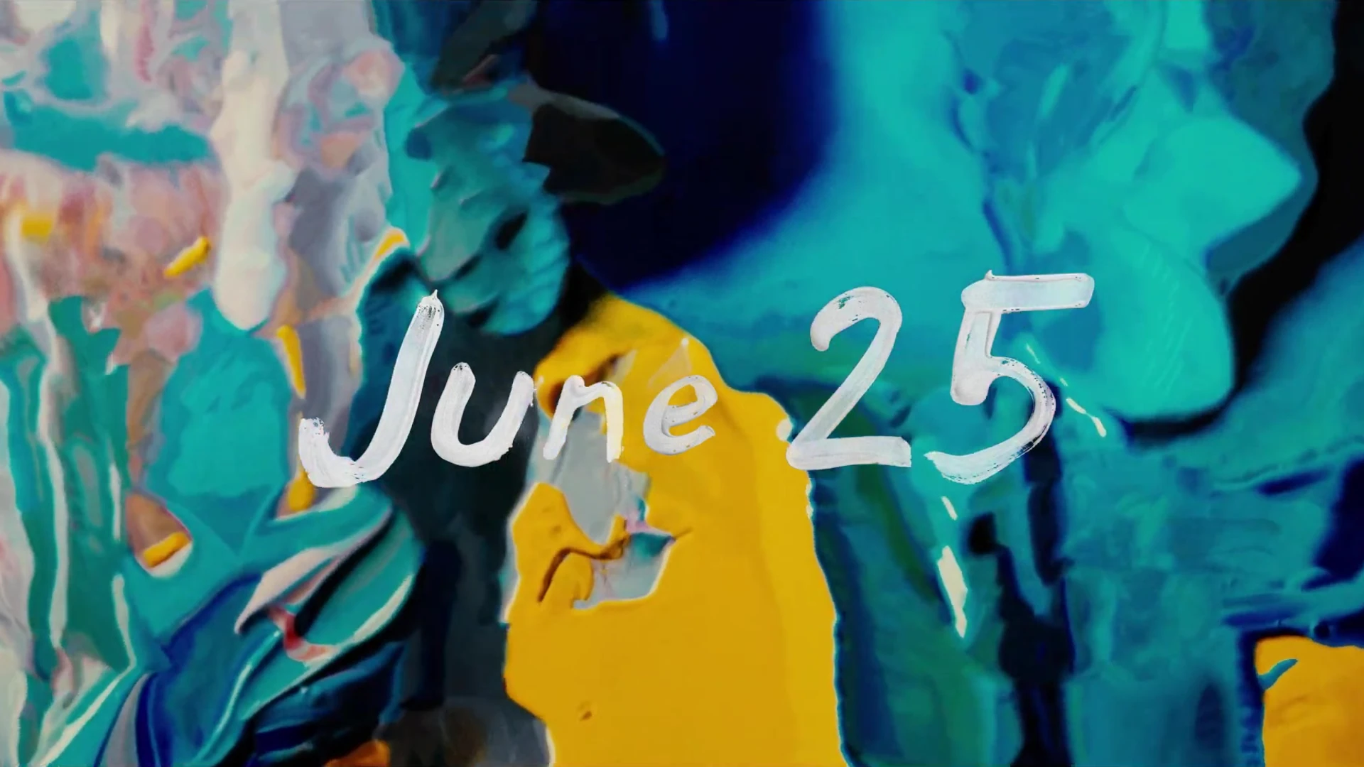 David Choe with a painted portrait on The Choe Show