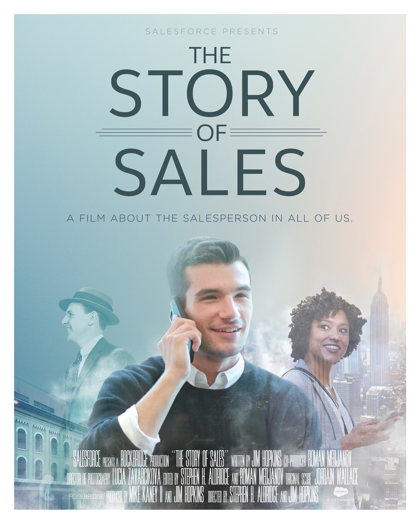 The Story of Sales theatrical poster: Salesforce presents a film about the salesperson in all of us